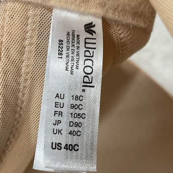 Wacoal Ultimate Side Smoother Wire Free T-Shirt Bra Size 40C Sand Color Nude - Picture 7 of 7